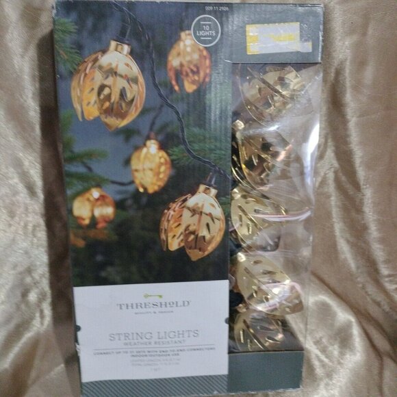 Threshold 10 String Lights Weather Resistant Indoor & Outdoor New NOS - Picture 4 of 9